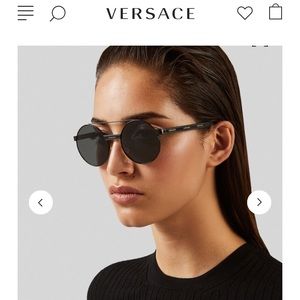 Versace Round Logomania Sunglasses